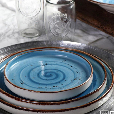 Espiel πιάτα step terra blue σε τραπέζι όλα τα μεγέθη
